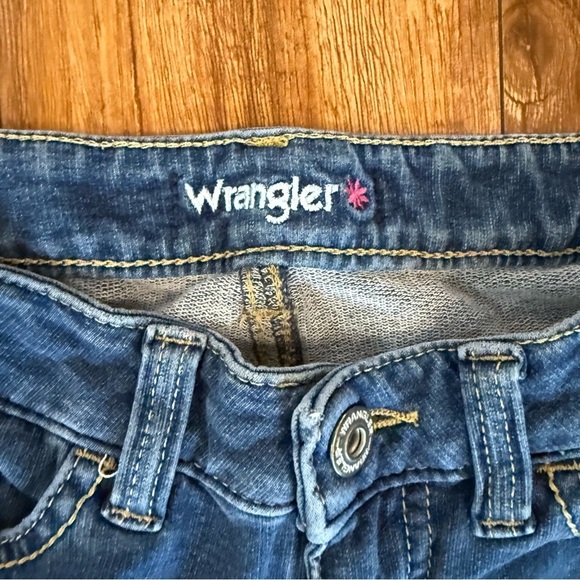 WRANGLER Girls Blue Soft Skinny Jeans Waist Adjusters  Size 10 - Picture 2 of 8